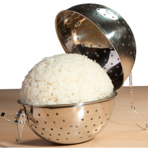 Sfere din inox pentru a găti orez