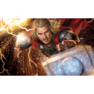 Marvel Avengers Thor Fototapet, (312 x 219 cm)