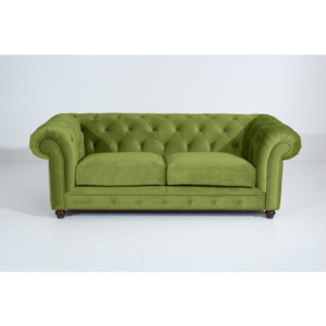 Canapea cu 3 locuri Max Winzer Orleans Velvet, verde