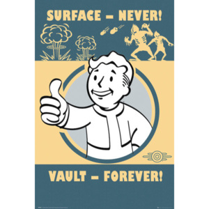 Fallout 4 - Vault Forever Poster, (61 x 91,5 cm)