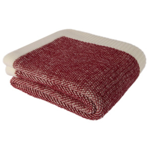 Pătură Couture din bumbac, roșu
