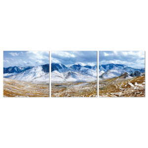Frozen mountains Tablou, (120 x 40 cm)