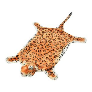 Covor leopard din pluș 139 cm, maro
