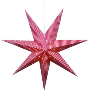 Markslöjd 702785 - Decoratiuni de craciun GULLI 1xE14/25W/230V stea 75 cm rosu