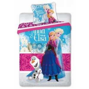 Lenjerie copii Disney Elsa si Anna