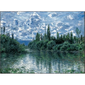 Arm of the Seine near Vetheuil Reproducere, Claude Monet, (80 x 60 cm)