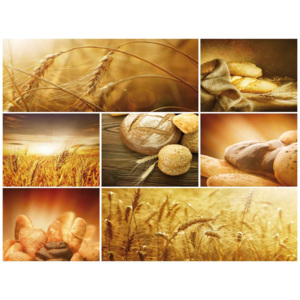 Food Bread Fototapet, (250 x 104 cm)