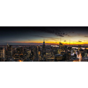 Tablouri pe sticla Manhattan Sunset