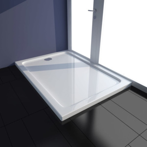 Tavă de duș dreptunghiulară din ABS, 70 x 100 cm, alb