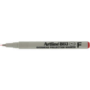 OHP Non-Permanent marker ARTLINE 803, varf fin - 0.5mm - rosu