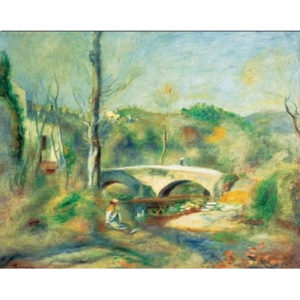 Landscape with Bridge, 1900 Reproducere, Pierre-Auguste Renoir, (80 x 60 cm)