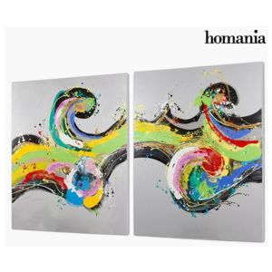 Set de 2 Tablouri în Ulei (120 x 3 x 150 cm) by Homania