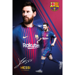 Barcelona - Messi Collage 17-18 Poster, (61 x 91,5 cm)
