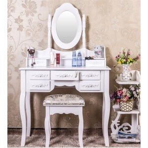 SEA32 - Set Masa alba toaleta cosmetica machiaj oglinda masuta vanity