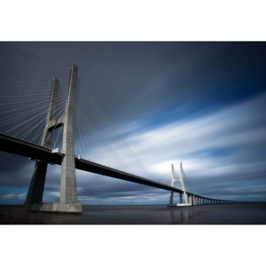 Ponte Vasco Da Gama Fototapet, (254 x 184 cm)