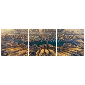 View from the heights of the city Tablou, (120 x 40 cm)