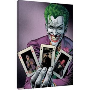 Batman - Joker Cards Tablou Canvas, (60 x 80 cm)