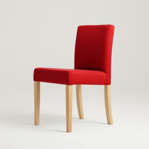 Scaun cu picioare de culoare naturală, Custom Form Wilton, roșu
