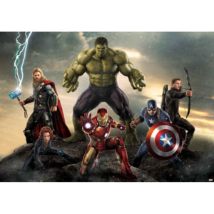 Marvel Avengers Battle Fototapet, (254 x 184 cm)