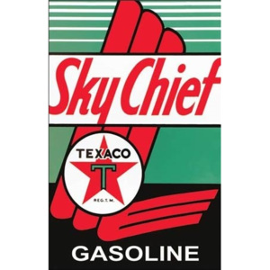 Texaco - Sky Chief Placă metalică, (31,5 x 40 cm)
