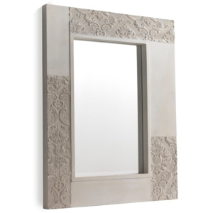 Oglindă de perete Geese Pattern, 100 x 80 cm, alb