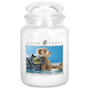 Lumânare parfumată în recipient de sticlă Goose Creek Lenjerie curată, 0,68 kg