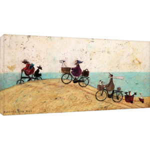 Sam Toft - Electric Bike Ride Tablou Canvas, (100 x 50 cm)