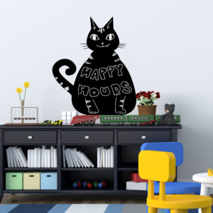 Autocolant tip tablă Walplus Blackboard - Cat