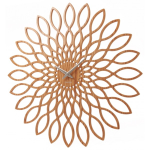 Ceas de perete Sunflower cu finisaj din lemn, Karlsson