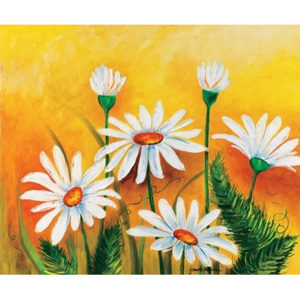 Daisies and Ferns Reproducere, Maria Teresa Gianola, (70 x 70 cm)