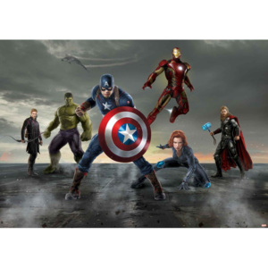 Avengers - Formation Fototapet, (368 x 254 cm)