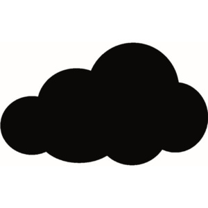 Set tablă de scris și cretă marker Securit® Silhouette Cloud