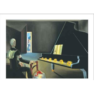 Partial Hallucination: Six Apparitions of Lenin on a Piano, 1931 Reproducere, Salvador Dalí, (30 x 24 cm)