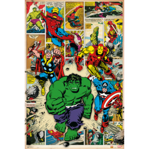 Marvel Comic - Here Come The Heroes Poster, (61 x 91,5 cm)