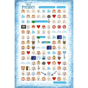 Frozen - Told By Emojis Poster, (61 x 91,5 cm)