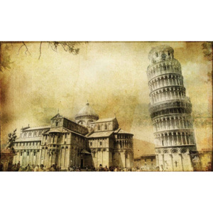 Pisa Leaning Tower Fototapet, (211 x 90 cm)