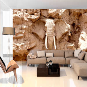 Fototapet - Stone Elephant (South Africa) 100x70 cm