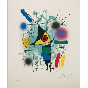 The Singing Fish Reproducere, Joan Miró, (60 x 80 cm)