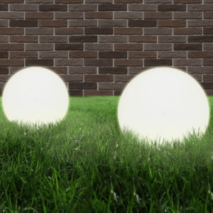 Lampă de grădină sferică, PMMA, 40 cm, soclu E27
