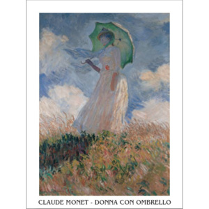 Woman with a Parasol Reproducere, Claude Monet, (60 x 80 cm)