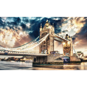 City London Tower Bridge Fototapet, (368 x 254 cm)