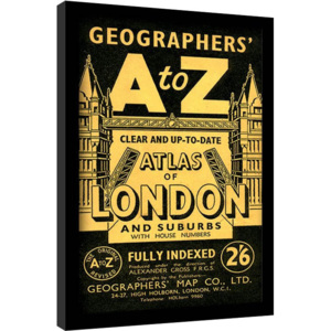 London - A-Z Vintage Afiș înrămat