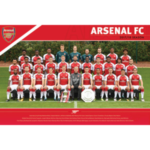 Arsenal FC - Team 17/18 Poster, (91,5 x 61 cm)