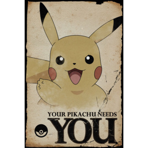 Pokemon - Pikachu Needs You Poster, (61 x 91,5 cm)