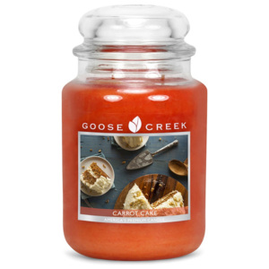 Lumânare parfumată în recipient de sticlă Goose Creek Carrot Cake, 150 ore de ardere