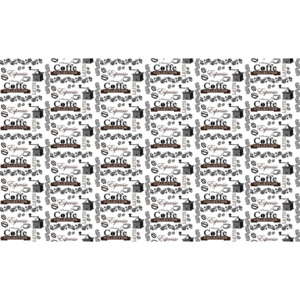 Coffee Pattern Fototapet, (416 x 254 cm)