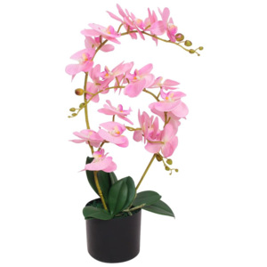 Orhidee artificială cu ghiveci, 65 cm, roz