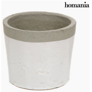 Plantator alb / gri ceramic by Homania