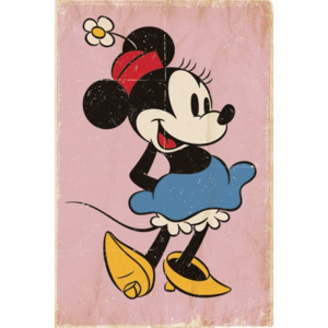 Poster, Quadro Minnie Mouse - Retro, (61 x 91,5 cm)