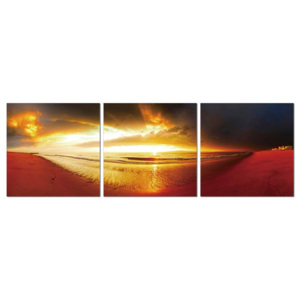 Golden sunset Tablou, (120 x 40 cm)